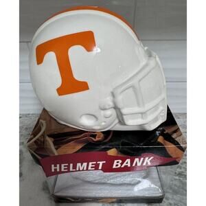 Vintage 90s Tennessee Ceramic Helmet Coin Bank NOS